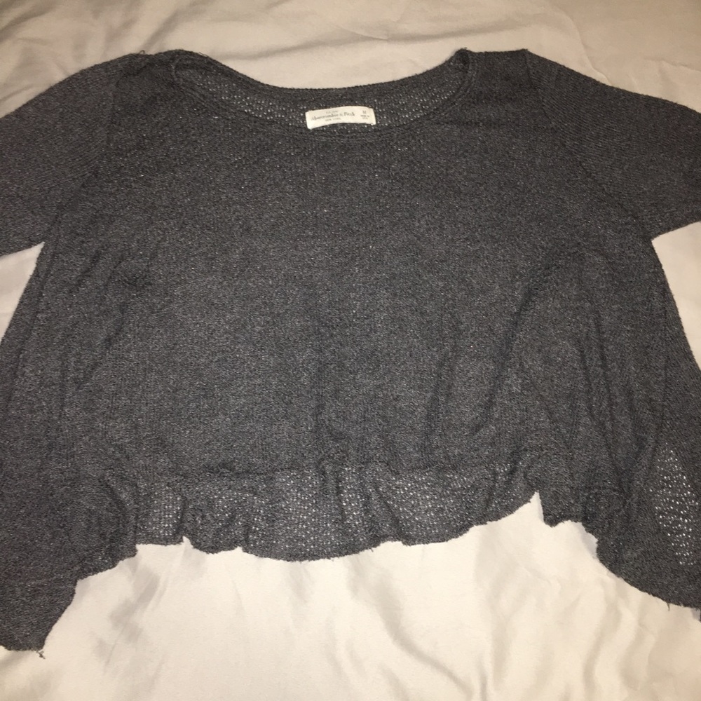 Charcoal crop top from Abercrombie and fitch